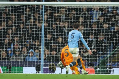 Real Madrid 'den Jude Bellingham, UEFA Şampiyonlar Ligi Knockout Round Play-off Manchester City - Real Madrid maçında 11 Şubat 2025' te Etihad Stadyumu 'nda 2-3 öne geçti.