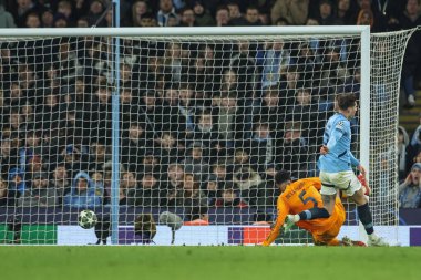 Real Madrid 'den Jude Bellingham, UEFA Şampiyonlar Ligi Knockout Round Play-off Manchester City - Real Madrid maçında 11 Şubat 202 tarihinde Etihad Stadyumu, Manchester, İngiltere