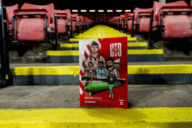 Maç günü programının genel bir görüntüsü Sky Bet Şampiyonası 'ndan önce Sheffield United ile Middlesbrough Bramall Lane, Sheffield, İngiltere, 12 Şubat 2025