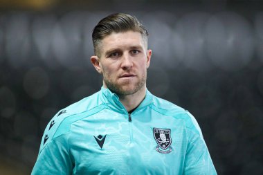 Sheffield 'den Josh Windass, 12 Şubat 2025' te İngiltere 'nin Swansea.com Stadyumu' nda Çarşamba günü Swansea City ve Sheffield maçının öncesinde sahaya çıkıyor.