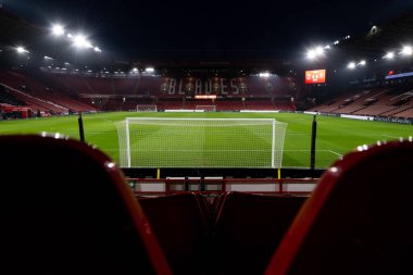 Bramall Lane 'in genel bir görüntüsü, Sheffield United' ın evi Sky Bet Şampiyonası öncesinde Sheffield United ile Middlesbrough Bramall Lane, Sheffield, İngiltere, 12 Şubat 2025