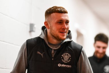 Blackpool 'dan Sonny Carey, 11 Şubat 2025' te İngiltere, Blackpool 'daki Bloomfield Road' da oynanan Blackpool-Rotherham United maçında Sky Bet 1 'in önüne geçti.