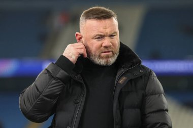 Wayne Rooney UEFA Şampiyonlar Ligi eleme turu sırasında Manchester City ile Real Madrid arasında Etihad Stadyumu, Manchester, İngiltere, 11 Şubat 2025