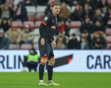 Mads Juel Andersen of Luton Town during the Sky Bet Championship match Sunderland vs Luton Town at Stadium Of Light, Sunderland, United Kingdom, 12th February 2025 clipart