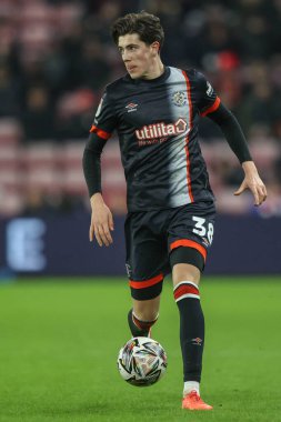 Luton Town 'dan Joe Johnson Sky Bet Şampiyonası' nda Sunderland, Luton Town 'a karşı Stadyumu, Sunderland, İngiltere, 12 Şubat 2025