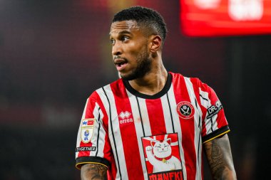 Sheffield United takımından Tyrese Campbell, 12 Şubat 2025 'te Sheffield United ile Middlesbrough arasında oynanan Gökyüzü İddia Şampiyonası maçında izlemektedir.