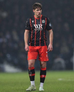 Callum Brittain of Blackburn Rovers during the Sky Bet Championship match West Bromwich Albion vs Blackburn Rovers at The Hawthorns, West Bromwich, United Kingdom, 12th February 2025 clipart