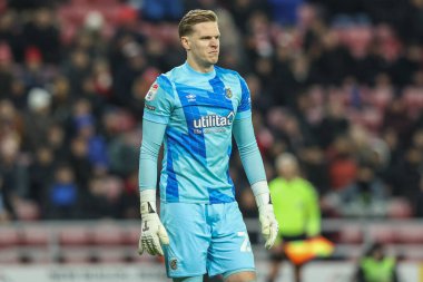 Thomas Kaminski of Luton Town during the Sky Bet Championship match Sunderland vs Luton Town at Stadium Of Light, Sunderland, United Kingdom, 12th February 2025 clipart