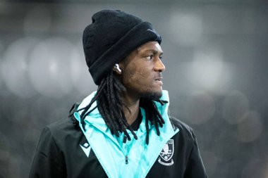 Sheffield 'den İbrahim Cissoko, 12 Şubat 2025' te İngiltere 'nin Swansea.com Stadyumu' nda Çarşamba günü Swansea City ve Sheffield maçının öncesinde stadyuma geldi.