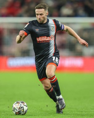 Luton Town 'dan Jordan Clark Sky Bet Şampiyonası' nda Sunderland, Luton Town 'a karşı Stadyumu, Sunderland, İngiltere, 12 Şubat 2025