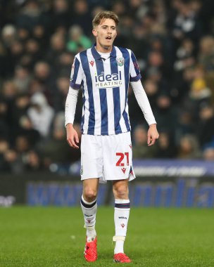 West Bromwich Albion 'dan Isaac Price, West Bromwich Albion ile The Hawthorns, West Bromwich, Birleşik Krallık' ta oynanan West Bromwich Albion maçında, 12 Şubat 2025
