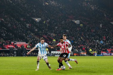 Sheffield United takımından Tyrese Campbell, Sheffield Lane, Sheffield, İngiltere 'de 12 Şubat 2025' te oynanan 
