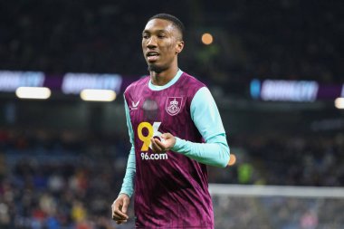 Burnley 'li Jaidon Anthony Gök İddia Şampiyonası maçında Burnley, Hull City' ye karşı Turf Moor, Burnley, İngiltere, 12 Şubat 2025