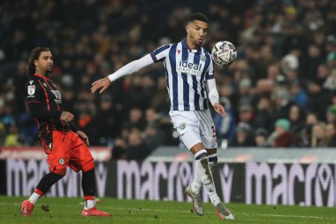 West Bromwich Albion 'dan Mason Holgate, 12 Şubat 2025' te İngiltere 'nin başkenti West Bromwich' te oynanan Sky Bet Şampiyonası maçında West Bromwich Albion, Blackburn Rovers 'a karşı.