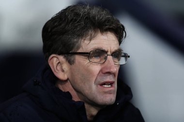 David Lowe Blackburn Rovers 'ın geçici koçu Sky Bet Şampiyonası maçında West Bromwich Albion, Blackburn Rovers' a karşı The Hawthorns, West Bromwich, İngiltere, 12 Şubat 2025