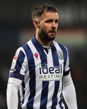West Bromwich Albion takımından Adam Armstrong, West Bromwich Albion 'a karşı The Hawthorns, West Bromwich, İngiltere' de 12 Şubat 2025 'te oynanan maçta