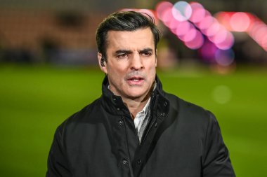 Sky Sports 'tan Brian Carney, 13 Şubat 2025' te İngiltere 'nin Wigan kentinde oynanan The Brick Community Stadyumu' nda Wigan Warriors - Leopards maçında Betfred Süper Lig 1.