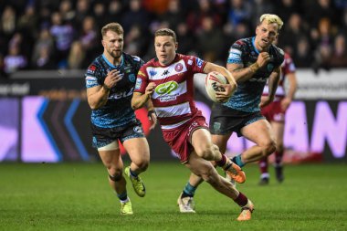 Wigan Warriors 'dan Jai Field, 13 Şubat 2025' te İngiltere 'nin Wigan kentinde oynanan Wigan Warriors - Leigh Leopards maçında ilk raundu kazandı.