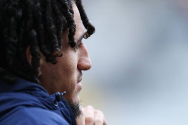 Burnley 'den Hannibal Mejbri 15 Şubat 2025' te İngiltere 'nin Deepdale kentinde oynanan Preston North End-Burnley maçında sahaya çıkıyor.