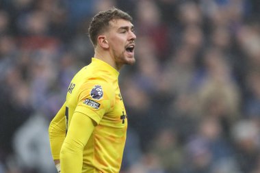 Ipswich Town 'dan Alex Palmer Premier Lig maçı sırasında Aston Villa, Ipswich Town' a karşı, Birmingham, Birleşik Krallık Villa Parkı 'nda, 15 Şubat 2025