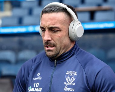 Warrington Wolves 'tan Paul Vaughan, 16 Şubat 2025' te Birleşik Krallık 'ın Huddersfield Stadyumu' nda oynanan Huddersfield Giants vs Warrington Wolves maçında geldi.