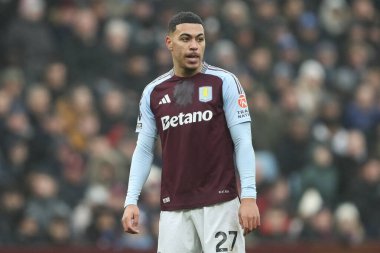 Aston Villa 'dan Morgan Rogers Premier Lig maçında Aston Villa, Ipswich Town' a karşı, Birmingham, Birleşik Krallık Villa Park, 15 Şubat 2025
