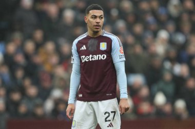 Aston Villa 'dan Morgan Rogers Premier Lig maçında Aston Villa, Ipswich Town' a karşı, Birmingham, Birleşik Krallık Villa Park, 15 Şubat 2025