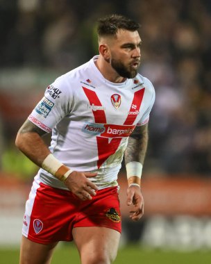 St. Helens 'den Kyle Feldt 15 Şubat 2025' te St. Helens - Salford Red Devils maçında St. Helens - All Wicked Stadyumu, St Helens, Birleşik Krallık