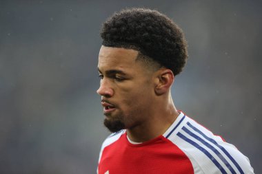 Arsenal 'den Ethan Nwaneri Premier League maçı sırasında Leicester City, King Power Stadyumu' nda Arsenal 'e karşı, 15 Şubat 2025