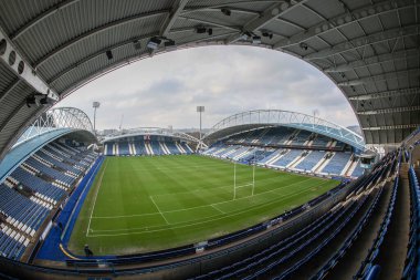 John Smiths Stadyumu 'nun, 16 Şubat 2025' te John Smith 'in Stadyumu' nda oynanan ve Huddersfield Giants 'ın Warrington Wolves' a karşı oynadığı 1.