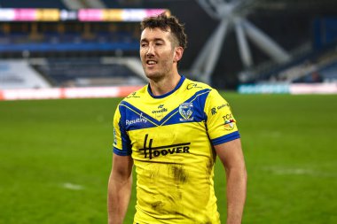 Warrington Wolves 'tan Stefan Ratchford Betfred Süper Lig 1. Raundunda Huddersfield Giants' a karşı Warrington Wolves maçı sırasında John Smith 'in Stadyumu' nda, Huddersfield, İngiltere, 16 Şubat 2025