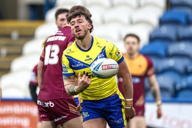 Warrington Wolves 'tan Matty Ashton, 16 Şubat 2025' te John Smith 'in Stadyumu' nda oynanan Huddersfield Giants vs Warrington Wolves maçında, Betfred Süper Lig 1.