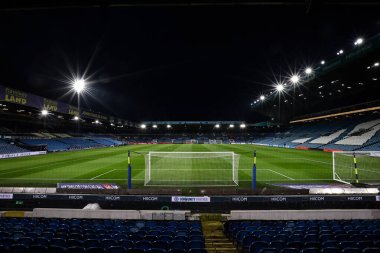 Elland Road 'un Gök Bahis Şampiyonası öncesinde Leeds United' ın Sunderland 'a karşı oynadığı 17 Şubat 2025 tarihli Elland Road, Leeds, İngiltere maçının genel görüntüsü.