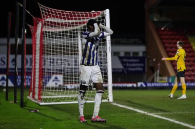 West Bromwich Albion takımından Eseosa Sule, 17 Şubat 2025 tarihinde İngiltere 'nin Kidderminster kentindeki Aggborough Stadyumu' nda Premier League 2 U21 'den Wolverhampton Wanderers U21' e karşı Batı Bromwich Albion U21 'de tepki gösterdi.