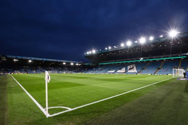 Elland Road 'un Gök Bahis Şampiyonası öncesinde Leeds United' ın Sunderland 'a karşı oynadığı 17 Şubat 2025 tarihli Elland Road, Leeds, İngiltere maçının genel görüntüsü.