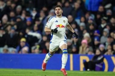 Leeds United takımından Malikane Solomon 17 Şubat 2025 'te Leeds Road, İngiltere' de Leeds United ile Sunderland maçında karşılaştı.