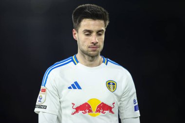 Leeds United takımından Ilia Gruev 17 Şubat 2025 'te Leeds Road, Leeds, İngiltere' de Leeds United ve Sunderland maçında karşılaştı.