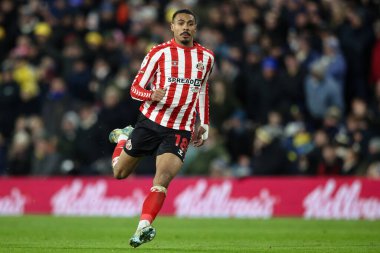 Sunderland takımından Wilson Isidor 17 Şubat 2025 'te Leeds United ile Sunderland maçında Elland Road, Leeds, İngiltere' de karşılaştı.