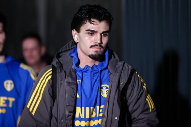 Leeds United takımından Pascal Struijk, 17 Şubat 2025 tarihinde Leeds Road, Leeds, İngiltere 'de Leeds United ile oynanan Sky Bet Şampiyonası karşılaşmasında geldi.