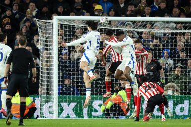 Leeds United takımından Pascal Struijk, 17 Şubat 2025 'te Leeds Road, İngiltere' de oynanan Sky Bet Sunderland maçında 1-1 berabere kaldı.