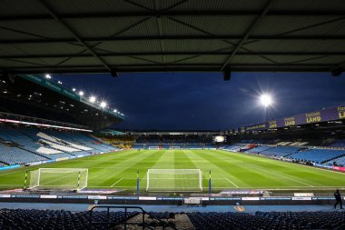 Elland Road 'un Gök Bahis Şampiyonası öncesinde Leeds United' ın Sunderland 'a karşı oynadığı 17 Şubat 2025 tarihli Elland Road, Leeds, İngiltere maçının genel görüntüsü.