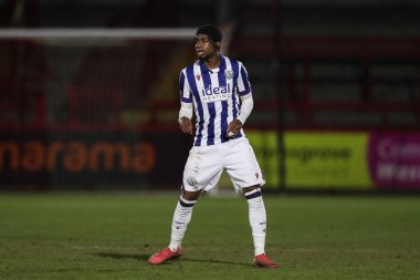West Bromwich Albion 'dan Akeel Higgins Premier League 2 U21' den Wolverhampton Wanderers U21 - West Bromwich Albion U21 Aggborough Stadyumu, Kidderminster, 17 Şubat 2025