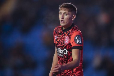 Huddersfield Town 'dan Callum Marshall 18 Şubat 2025' te İngiltere 'nin Croud Meadow kentinde Shrewsbury Town' a karşı oynadığı Sky Bet Ligi 1 karşılaşmasında