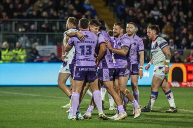 Hull KR 'dan Tom Davies, 20 Şubat 2025' te Birleşik Krallık 'ın Wakefield şehrindeki DIY Kitchens Stadyumu' nda oynanan Betfred Süper Lig 2.