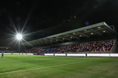 DIY Kitchens Stadyumu, Betfred Süper Lig 2. raundu öncesinde Wakefield Trinity vs Hull KR ile DIY Kitchens Stadyumu, Wakefield, İngiltere, 20 Şubat 2025