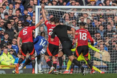 Everton oyuncusu Beto, 22 Şubat 2025 'te İngiltere' nin Liverpool kenti Goodison Park 'ta oynanan Premier League maçında Manchester United' a karşı 1-0 berabere kaldı.