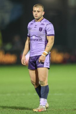Hull KR takımından Mikey Lewis, Wakefield Trinity vs Hull KR maçında Wakefield Kitchens Stadyumu, Wakefield, İngiltere, 20 Şubat 2025