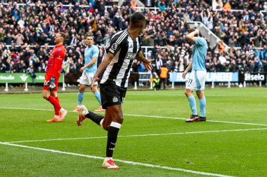 Newcastle United 'tan Alexander Isak, Premier League maçı Newcastle United ve Nottingham Forest maçında 23 Şubat 2025' te St. James 's Park, Newcastle, İngiltere' de 4-1 kazanma hedefini kutluyor.