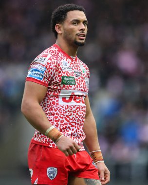 Leigh Leoparları 'ndan Umyla Hanley Betfred Süper Lig 2. Raundda Leigh Leopards' a karşı Huddersfield Giants maçında Leigh Spor Köyü, Leigh, İngiltere, 23 Şubat 2025