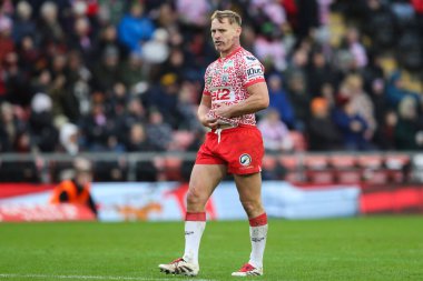 Leigh Leoparları 'ndan Brad Dwyer, Betfred Süper Lig 2. Raundunda Leigh Leopards, Huddersfield Giants' a karşı Leigh Spor Köyü, Leigh, İngiltere, 23 Şubat 2025